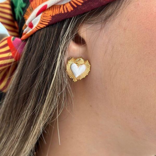 Aretes Topos Tipo Corazón